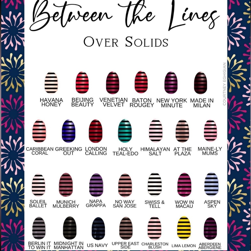 *Retired* Color Street: Between the Lines | Stripes Clear Overlay Black Layer - Picture 8 of 11